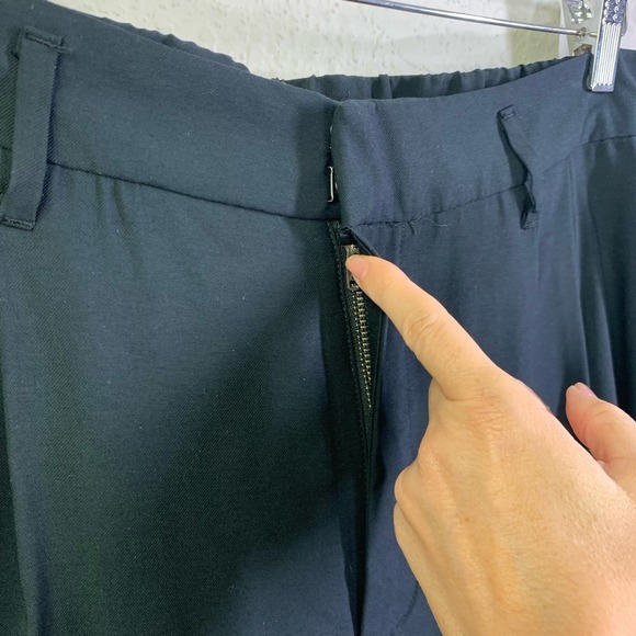 A NEW DAY Pleated Elastic Back Waist Wide Leg Slacks Pants w/Pockets NWT - Picture 3 of 13